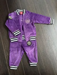BABYDOLL ベルベットパーカーセット 紫
