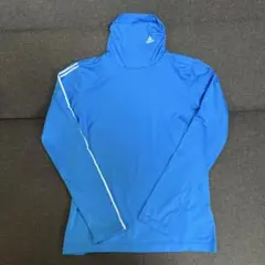 adidas ハイネック長袖インナーシャツ 青