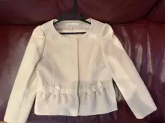 ストロベリーフィールズ　ノーカラージャケット　ツイード　リボン　入学卒業結婚式