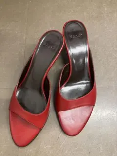 BALLY レッド ミュール
