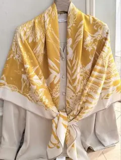 特価 @H54 カシミヤ シルク 大判ストール リバーシブル 大判 リバーシブル ウール カシミヤ シルク ストール ショール 両面