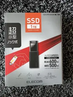 ELECOM 外付けSSD 1TB ESD-EPK1000GBK USBメモリー