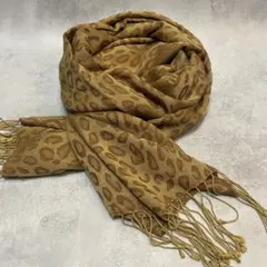 レオパード柄 ブラウン ストール