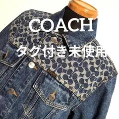 ev13 COACH デニム ジャケット Gジャン シグネチャー メンズM相当