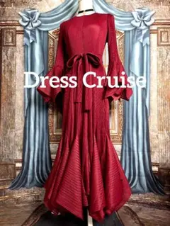 フリー【新品インポートセレクト】高級クリンクルオールプリーツエレガントドレス