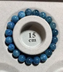 ブラジル産 ブルーアパタイト ブレスレット 10mm 19 玉 - メルカリ