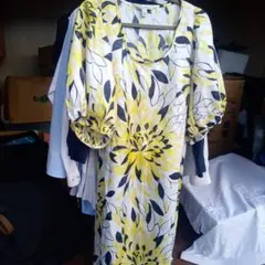 BANANA REPUBLIC フラワープリント ワンピース Lサイズ