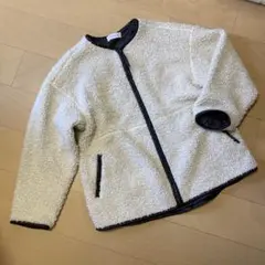 ベイクルーズ　SIMPLICITÉ アイボリー ボアジャケット