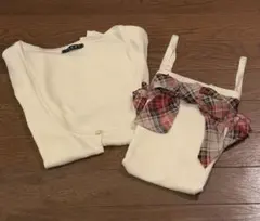 INGNI ベアトップ + カーディガン アンサンブル 2枚セット