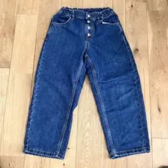 GU ジーユー GIRLSヌクヌクバギージーンズ 140