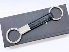 未使用保管　美品　BVLGARI　ブルガリ　マン　キーリング　黒　282704