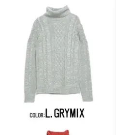 ニット セーター メンズ ケーブル編み タートルネック 長袖 ユニセックス 男性