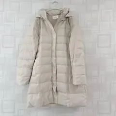 アルファキュービック　ロングダウン　ホワイトベージュ　ダウンコート