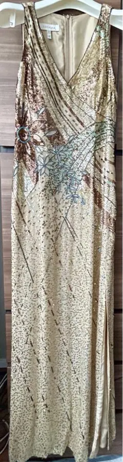 10日迄★ESCADA★未使用保管品★ビーズ刺繍★ロングドレスのサムネイル