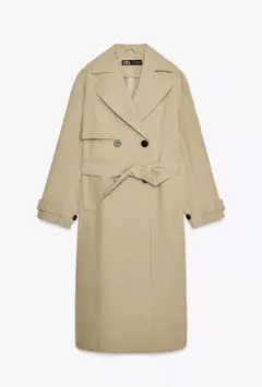 ZARA ベルトトレンチコート ゴールデンブラウンのサムネイル