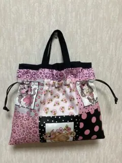 ロラライハリス❤️ネコちゃんがかわいい巾着バッグ