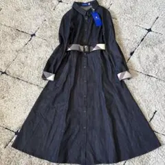 【タグ付き✨】ブルーレーベルクレストブリッジ　シャツワンピース　ベルト　チェック