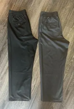 【2枚セット】UNIQLO C イージーワイドテーパードパンツ