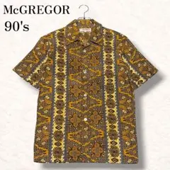 90s McGREGOR アロハ 総柄 開襟シャツ レトロ y2k 半袖 Mのサムネイル