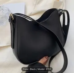 ★☆ DRYWORLD レディース レトロ風 ショルダーバッグ（ブラック） ☆★