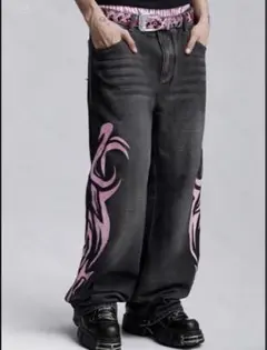 バギーデニム　menes jaded london bigboy 地底人 y2k