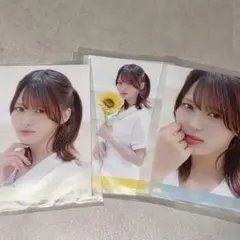 ニアジョイ 江角怜音 サマーツインテール 生写真 3枚セット