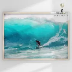 インテリアポスター サーフィンフォトアート 自然の美しい波 E098