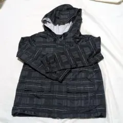 フード付きチェック柄ジャケット