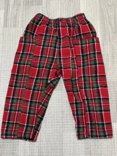 microcorrid チェック　ボトムス 100 チマジロ　クリスマス