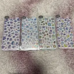 選べる2枚セット シマエナガ、うさぎ、ネコ、いぬ 3D 立体 ぷくぷく シール