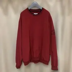 CUTTER & BUCK 赤 クルーネック ナイロントレーナー