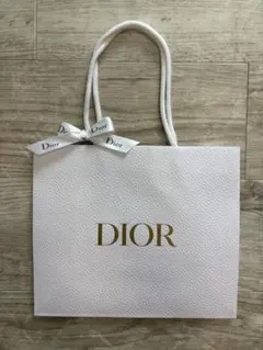 Dior ショップ袋 ショッパー ホワイト リボン付き