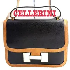 【美品】CELLERINI チェレリーニ ハンドバッグ ショルダーバッグ　保存袋 美品】CELLERINI チェレリーニ ハンドバッグ ショルダーバッグ 保存袋