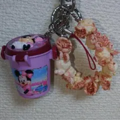東京ディズニーリゾート　キーチェーンストラップ　ミニーポップコーン