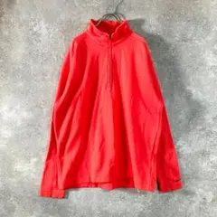 NIKE GOLF ハーフジップ ジャケット オレンジ　無地　ハーフジップ