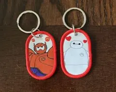 ディズニーキャラクター　タグキーホルダー　ベイマックス 2種セット　セリア