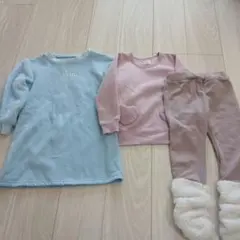 子供服　裏起毛　3点セット