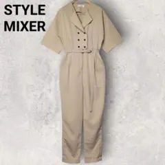 ✨良品✨ スタイルミキサー オールインワン パンツ ベルテッド 半袖 ベージュ