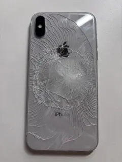 iPhoneX 256GB SGY 画面割れ ムスビー｜【ジャンク】iPhoneX 256GB スペースグレイ 電池72％ 背面