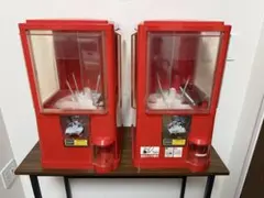 ガムボールマシン ガムガチャ 台座2種＆鍵付属 18mm 日本製 アメリカン風 ガムボールマシン ガムガチャ 台座2種＆鍵付属 18mm 日本製 アメリカン