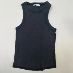 ZARA リブタンクトップ ブラックのサムネイル