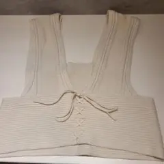 GU アイボリー ビスチェ M