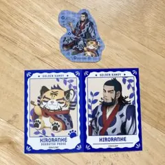 【ゴールデンカムイ】キロランケ　どうぶつフォーゼ　ミニブロマイド＆ステッカー