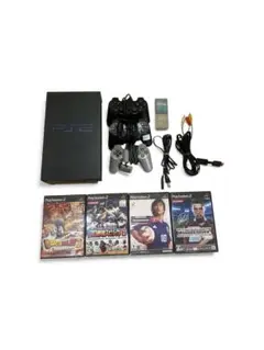 【動作確認済】PlayStation 2 本体 + コントローラー3+ソフト4本