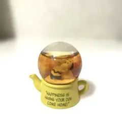 【スヌーピーマグネット】スノードーム アフタヌーンティー