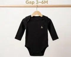 Gap ブラック 長袖ロンパース 3~6M