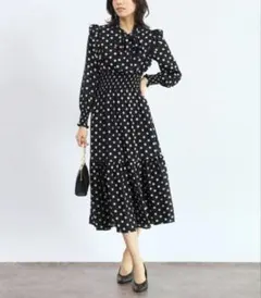 ☆新品、未使用☆ FENNEL ドットフレアワンピース ヤマダヤ