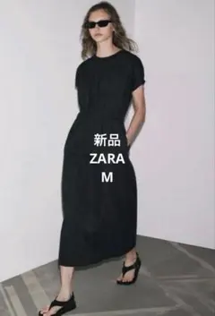 ZARA トレンチフレアミディワンピース M - メルカリ