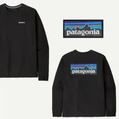 パタゴニア P-6ロゴ ロングスリーブTシャツ L ブラック 未使用