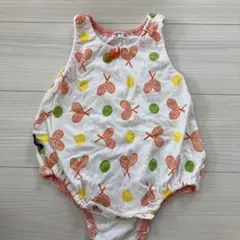 値下げ！500円→400円RAG MART テニス柄ロンパース 80